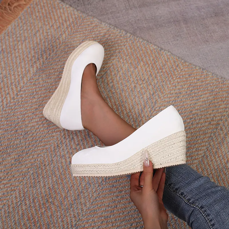 Adriana - Women's Slip-On Platform Espadrilles