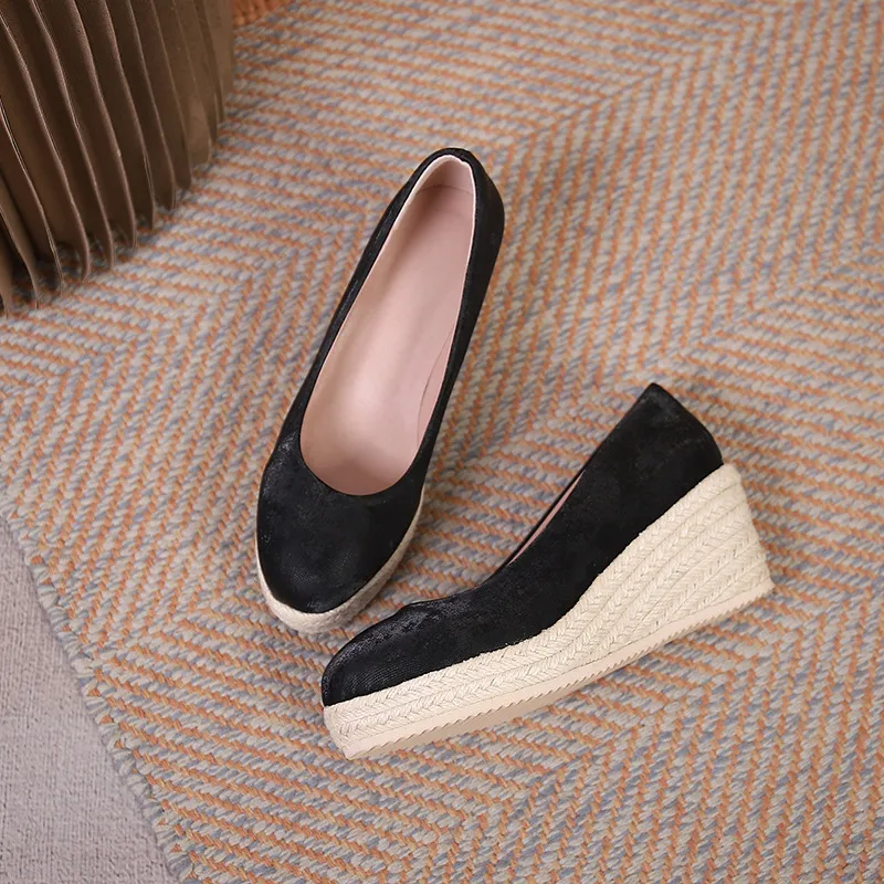 Adriana - Women's Slip-On Platform Espadrilles