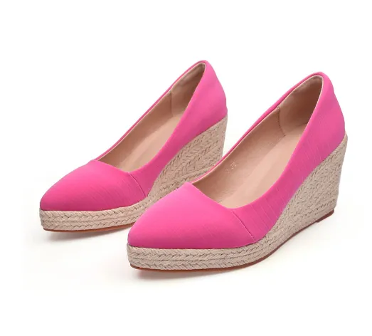 Adriana - Women's Slip-On Platform Espadrilles
