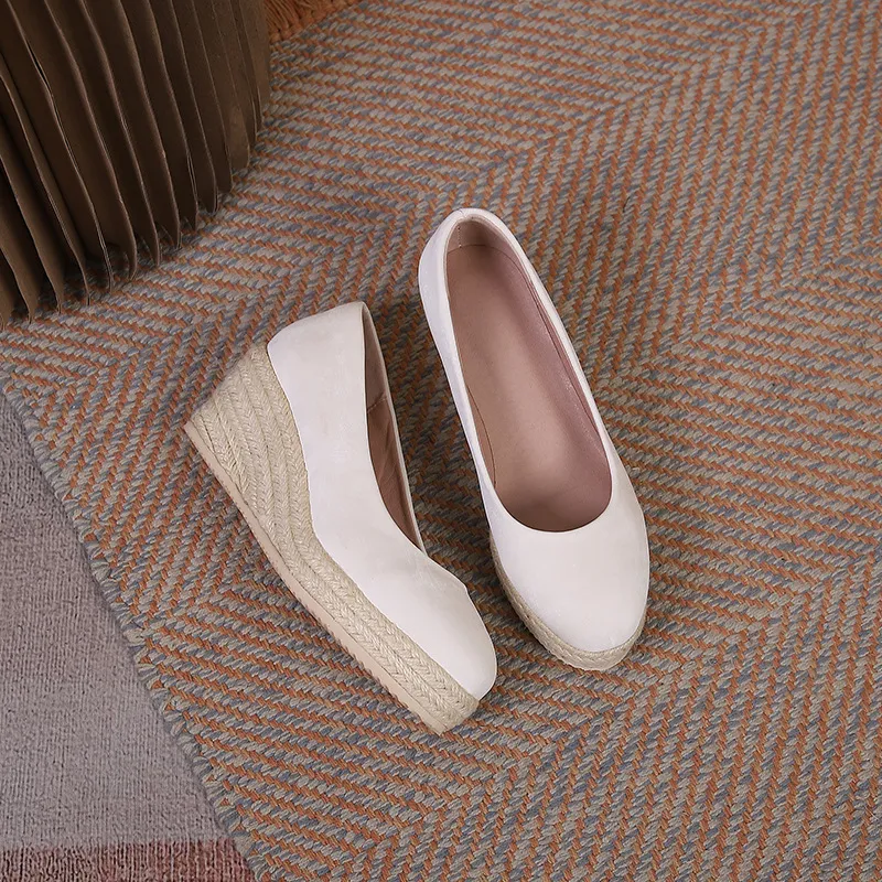 Adriana - Women's Slip-On Platform Espadrilles
