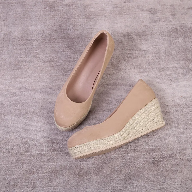 Adriana - Women's Slip-On Platform Espadrilles