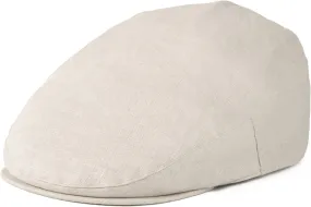 BOTVELA Men Linen Flat Ivy Breathable Summer Newsboy Hat