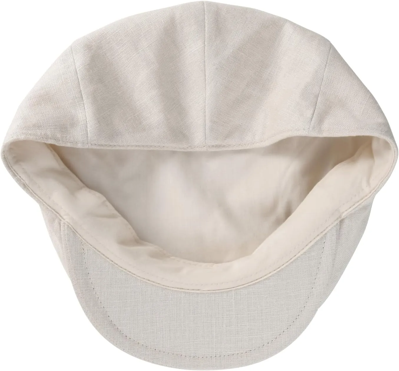 BOTVELA Men Linen Flat Ivy Breathable Summer Newsboy Hat