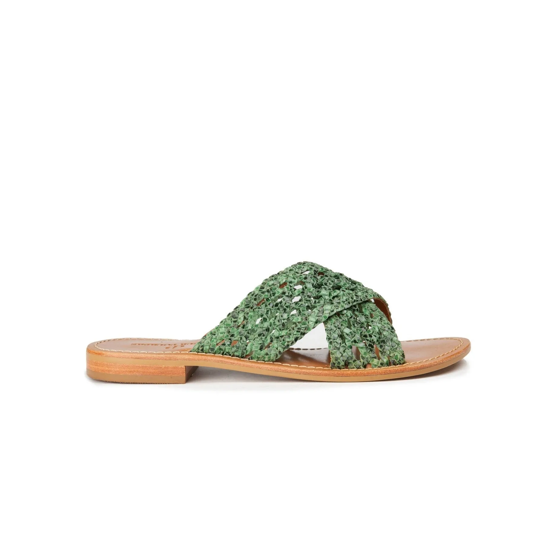 Couleur Pourpre - Mules Tanjore - Green Teju