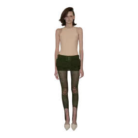 Crochet Micro Skirt/Belt Khaki (Made to order)