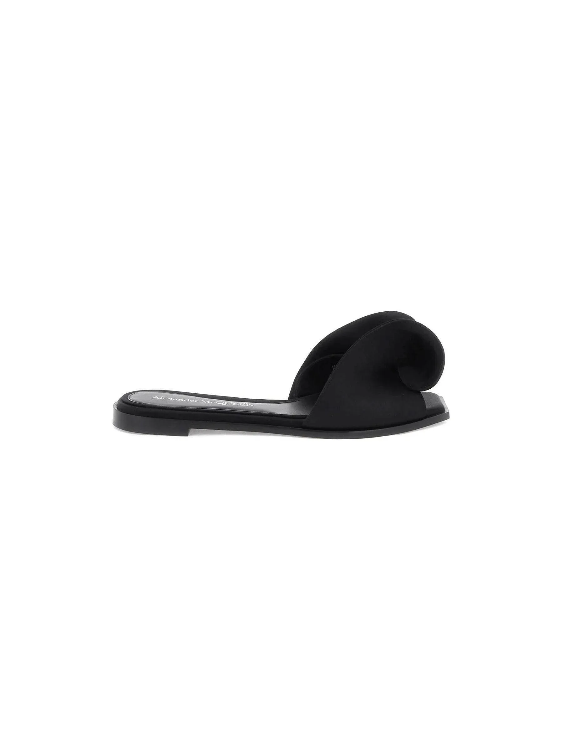 Curved Puffy Slide Sandals