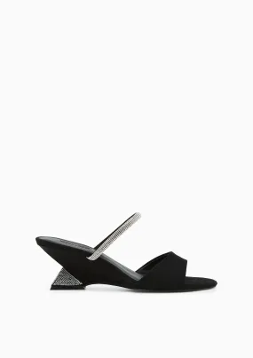 Gemma Low Heel Sandals Black