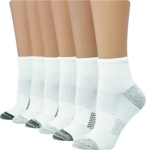 Hanes Women's 6-Pair Lightweight Breathable Ventilation Ankle Socks