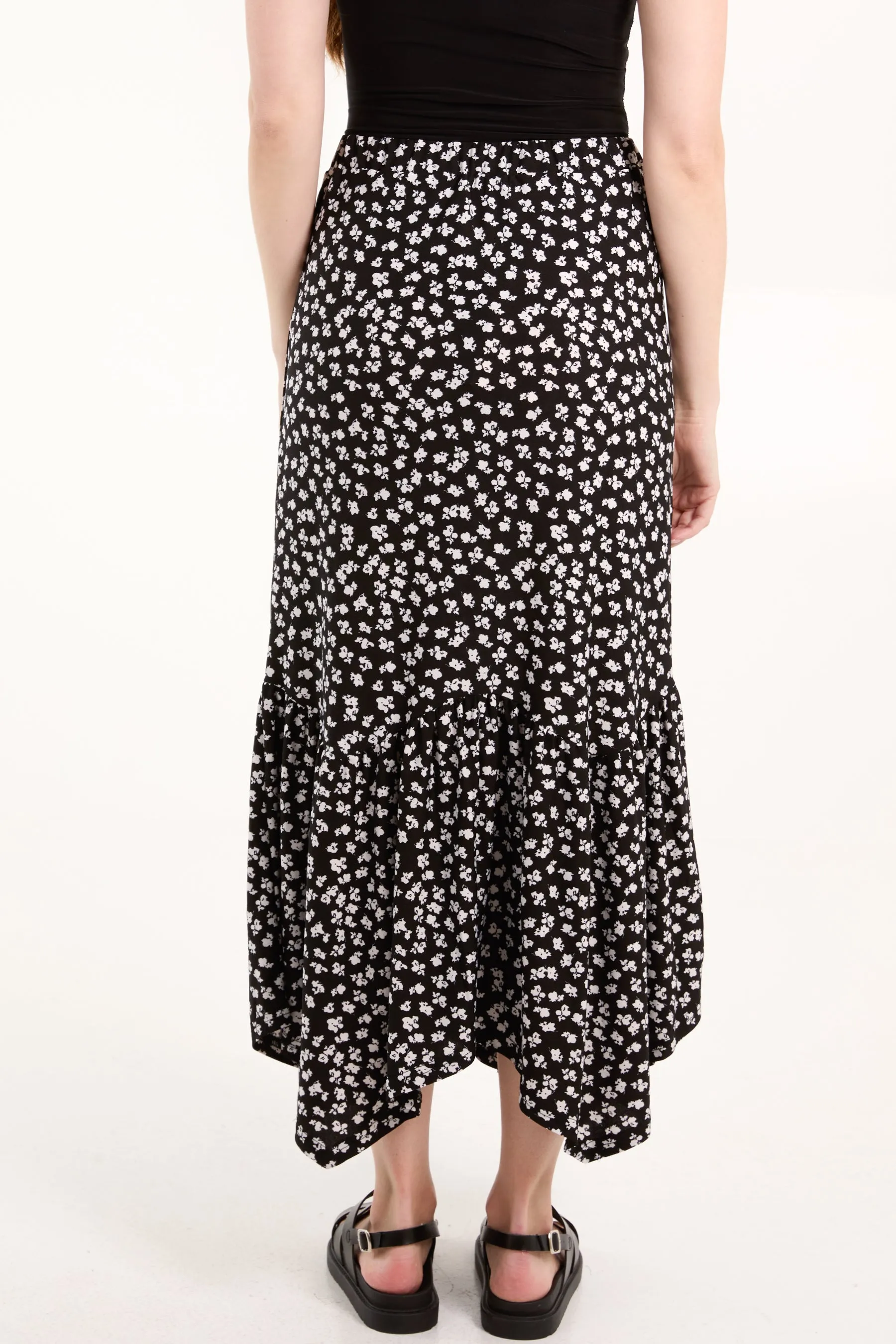 Hanky Hem Ditsy Floral Skirt