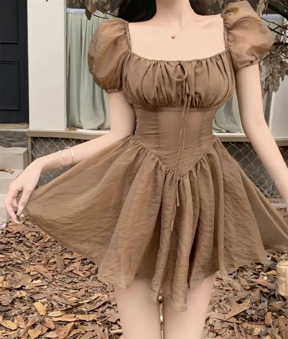 LANFUBEISI Fairy Dress Holiday Irregular Long Sleeve Beach dress summer Ruffle sexy Off Shoulder female high waist chic women short dresses  Sundress