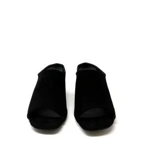 LIYA Metallic Medium Block Heel Mule