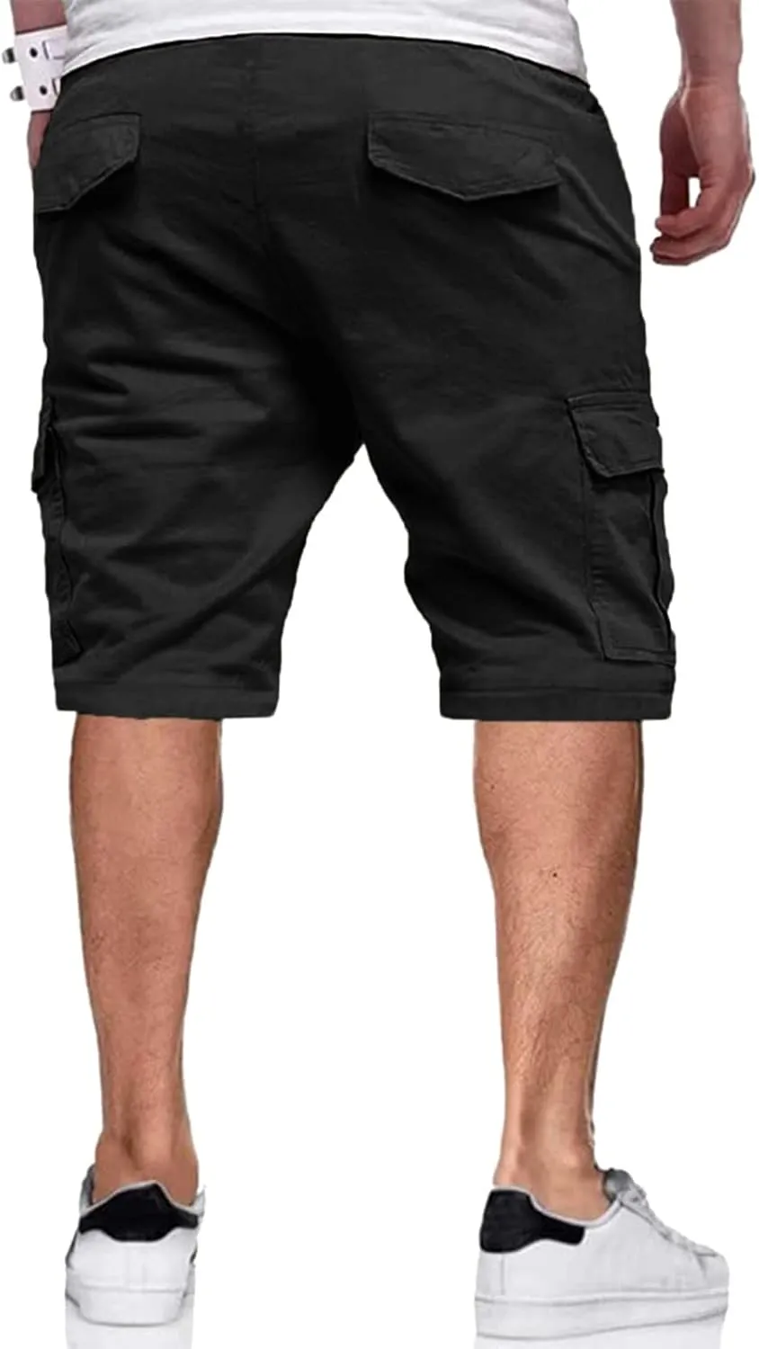 Mens Athletic Shorts Workout Gym Shorts Lightweight Hiking Cargo Shorts Casual Summer Jogger Shorts