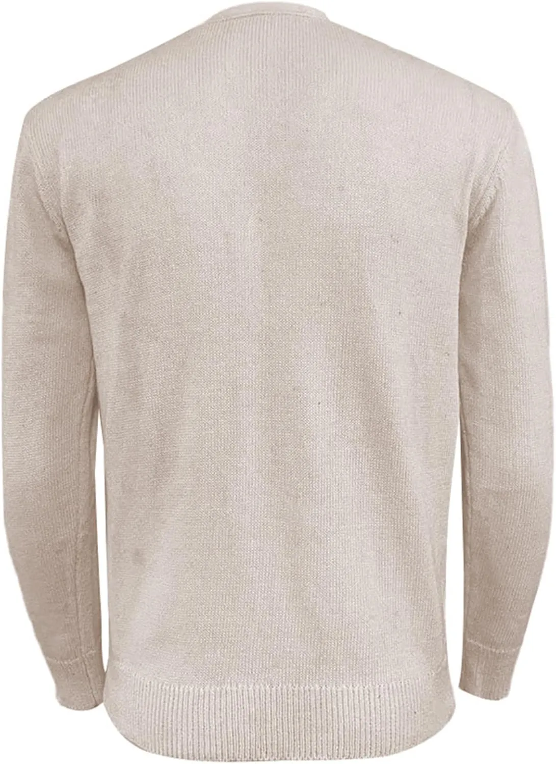 Mens Loose Button Up Knit Cardigan Soft Lightweight V-Neck Long Sleeve Sweater Basic Designed Knitted Outwear