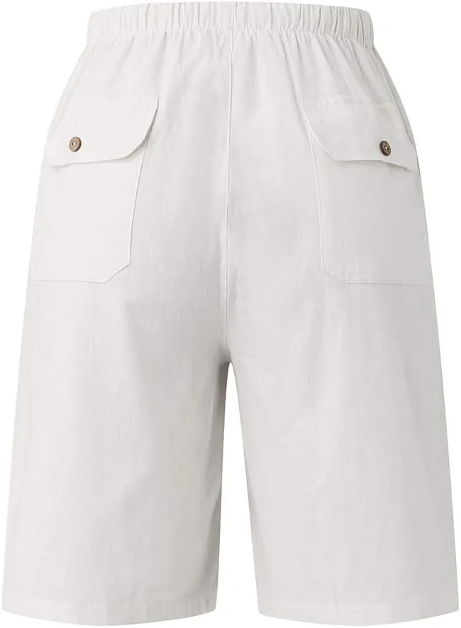Mens Shorts Casual Men's Sports Shorts Beach Shorts Casual Cotton Linen Shorts Men Short Men Casual Fishing Shorts