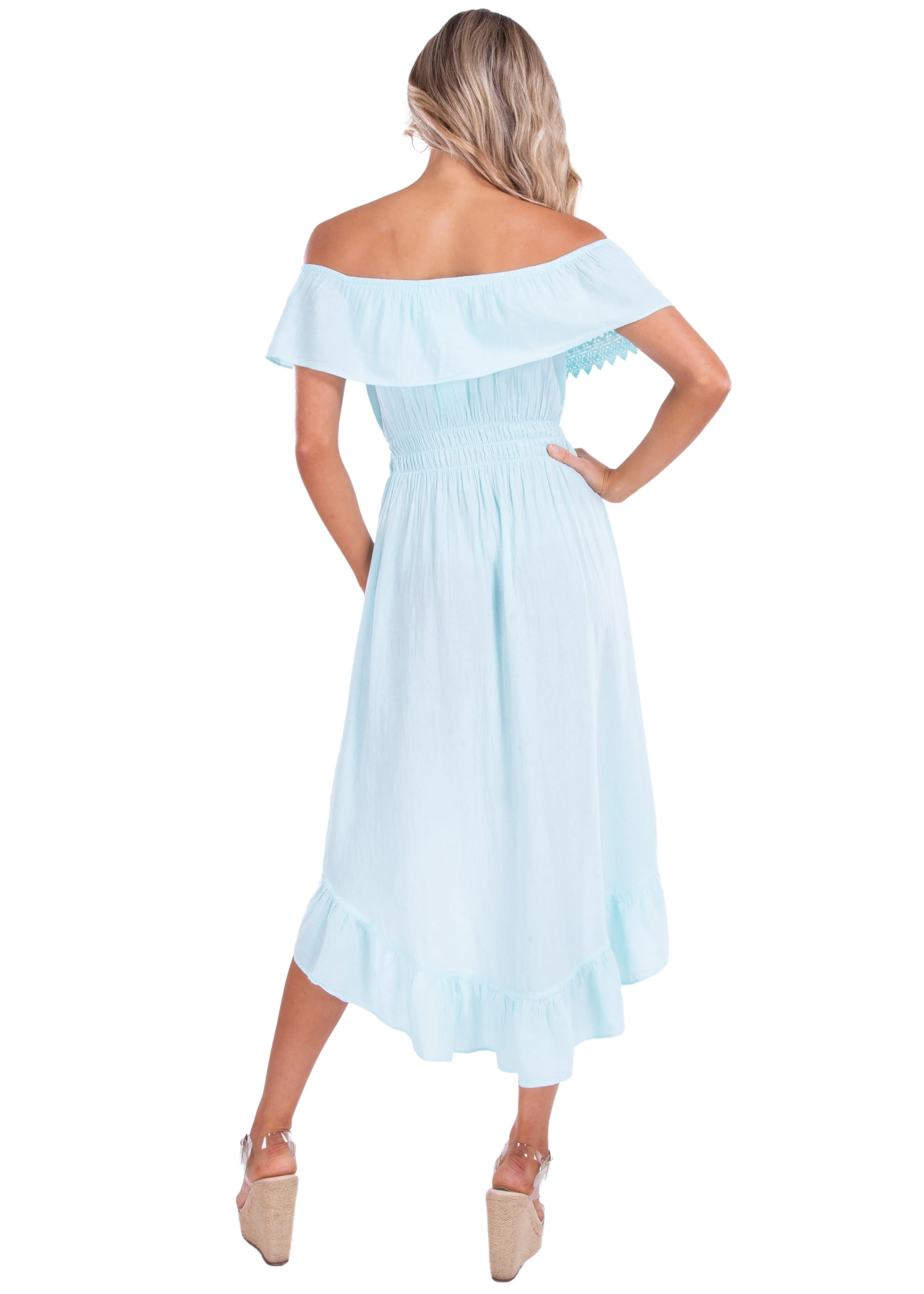 'Olivia' High Low Midi Dress