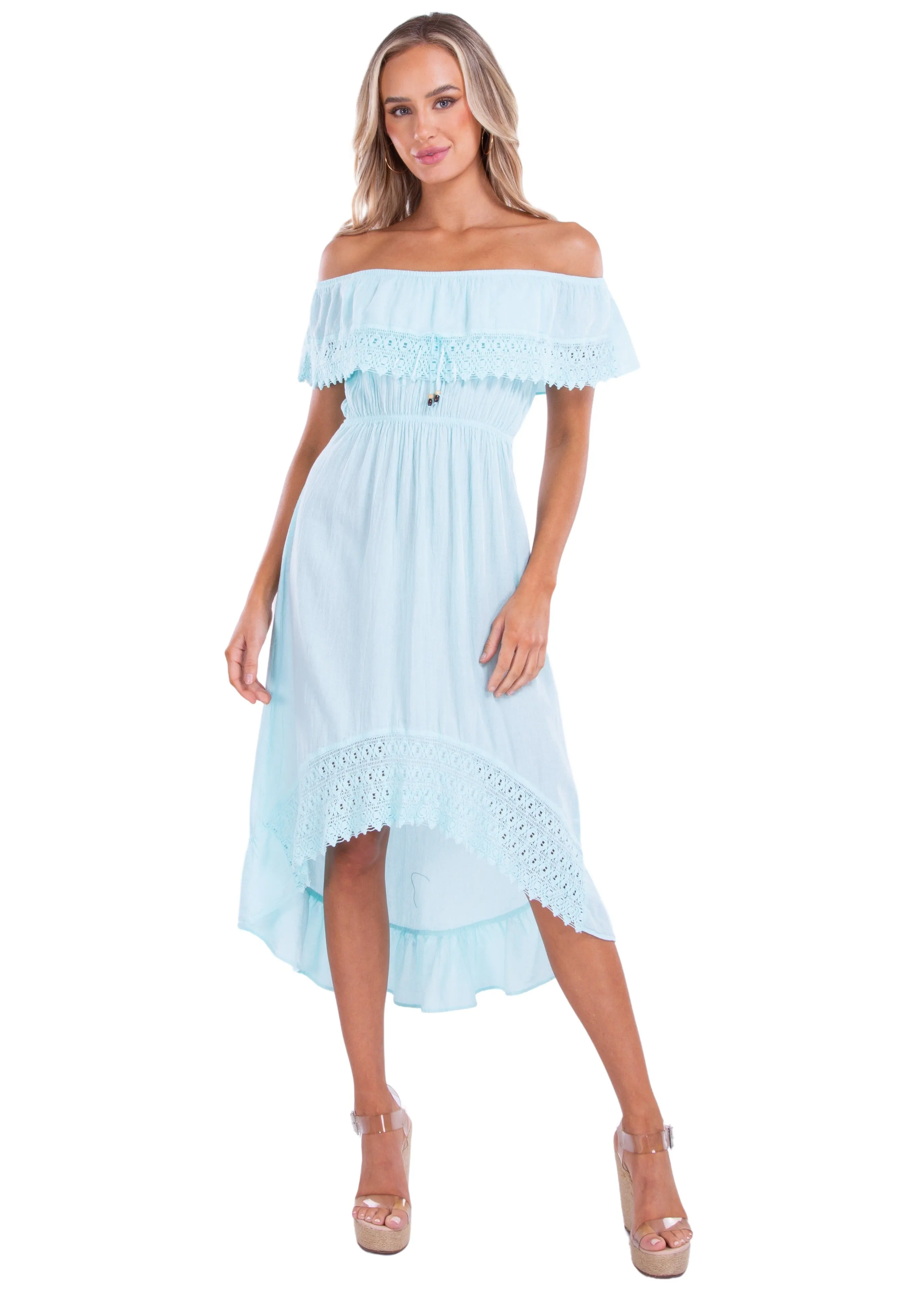'Olivia' High Low Midi Dress