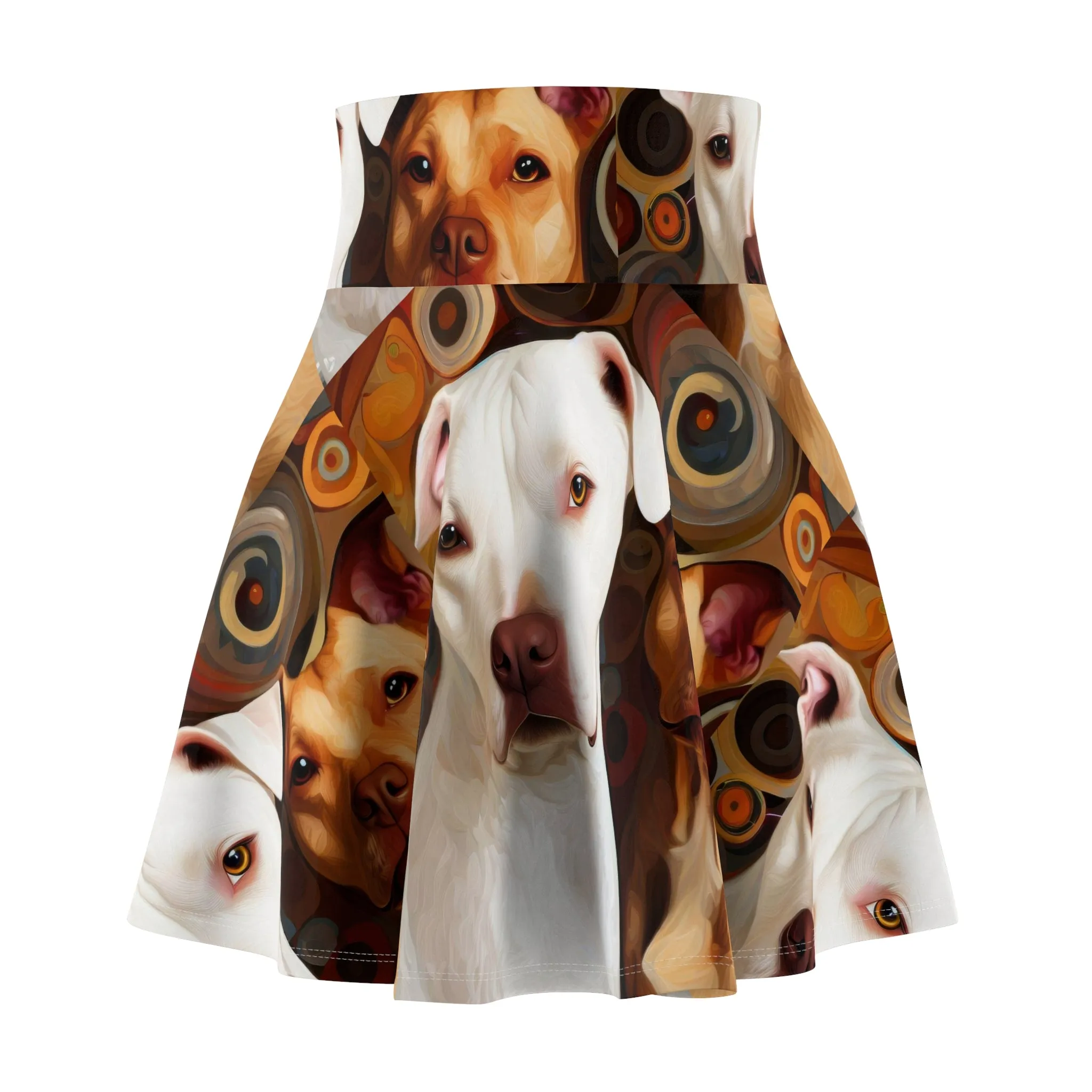 Pibbles1 Women's Skater Skirt - Dog-Inspired Fashion