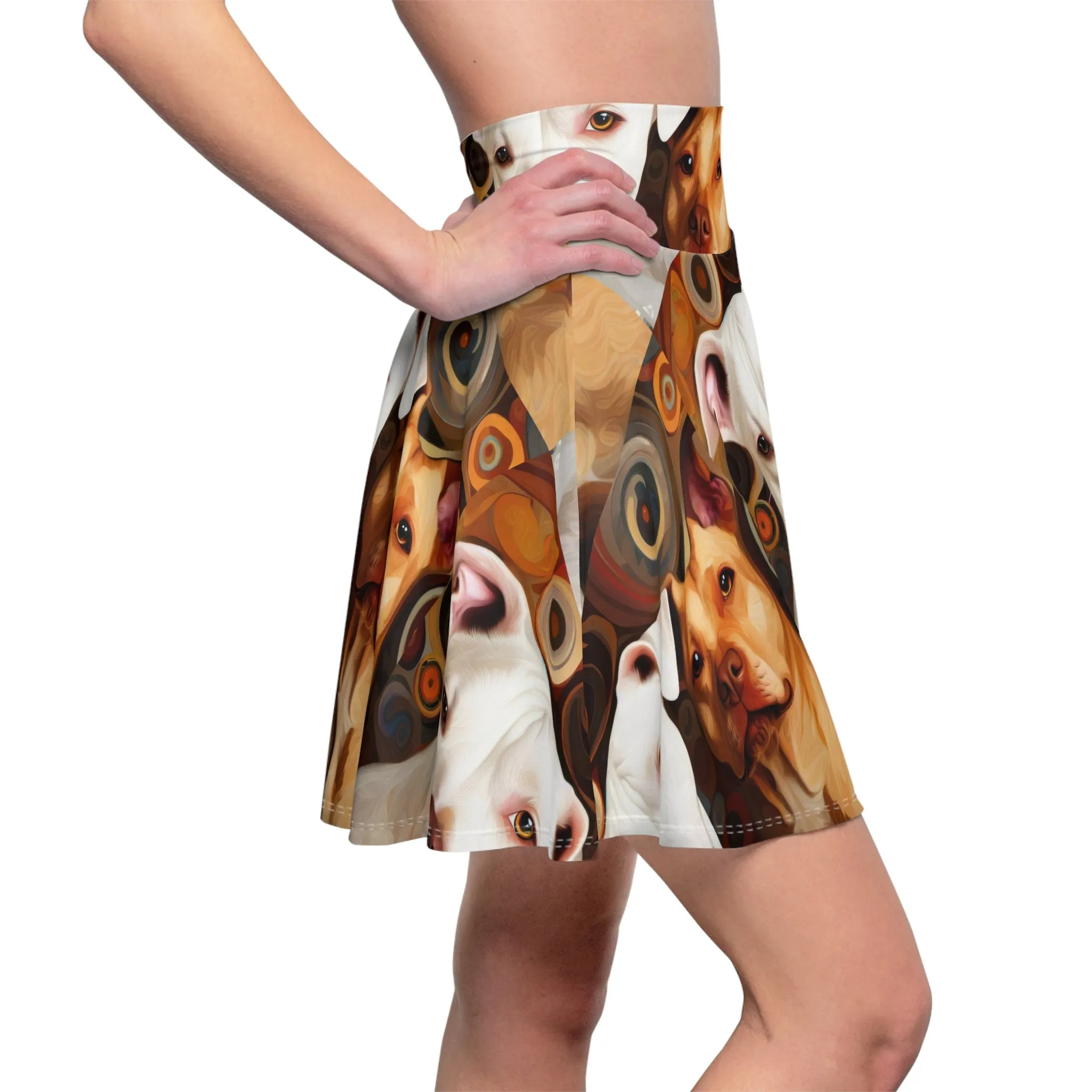 Pibbles1 Women's Skater Skirt - Dog-Inspired Fashion