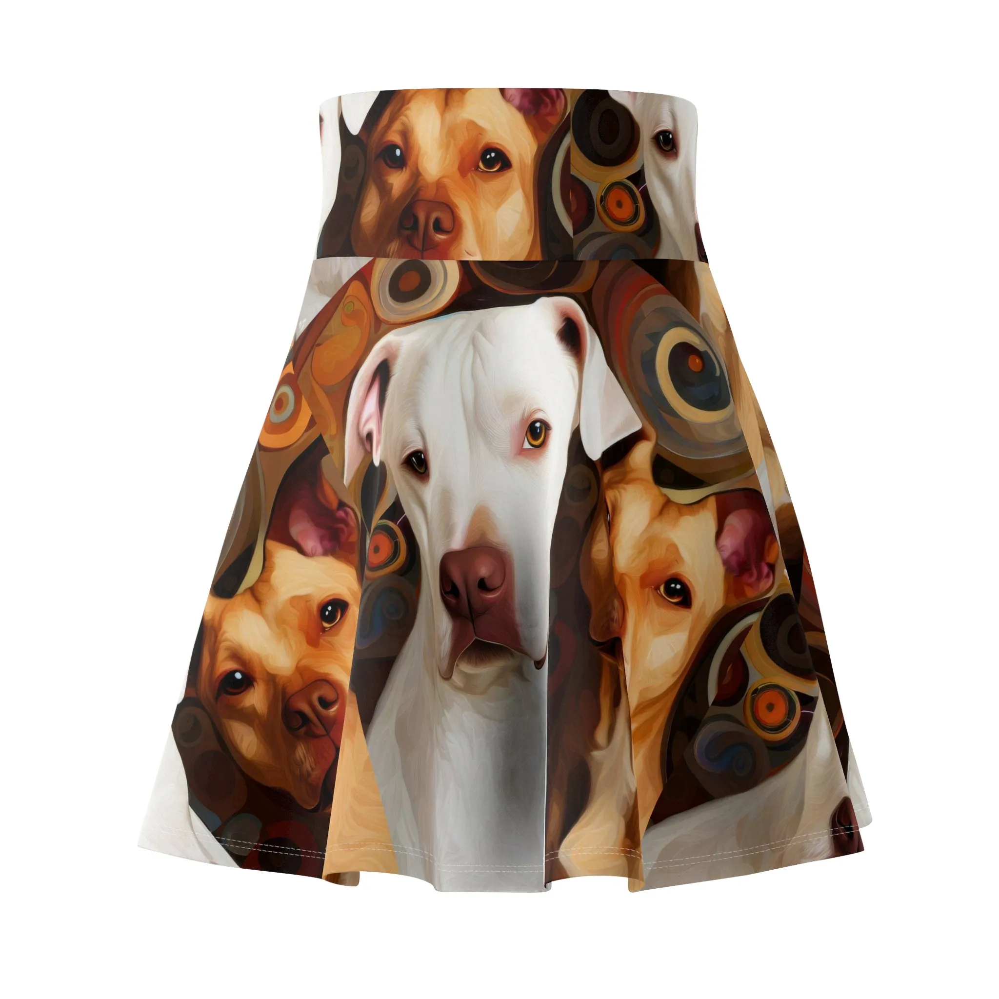 Pibbles1 Women's Skater Skirt - Dog-Inspired Fashion