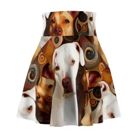 Pibbles1 Women's Skater Skirt - Dog-Inspired Fashion