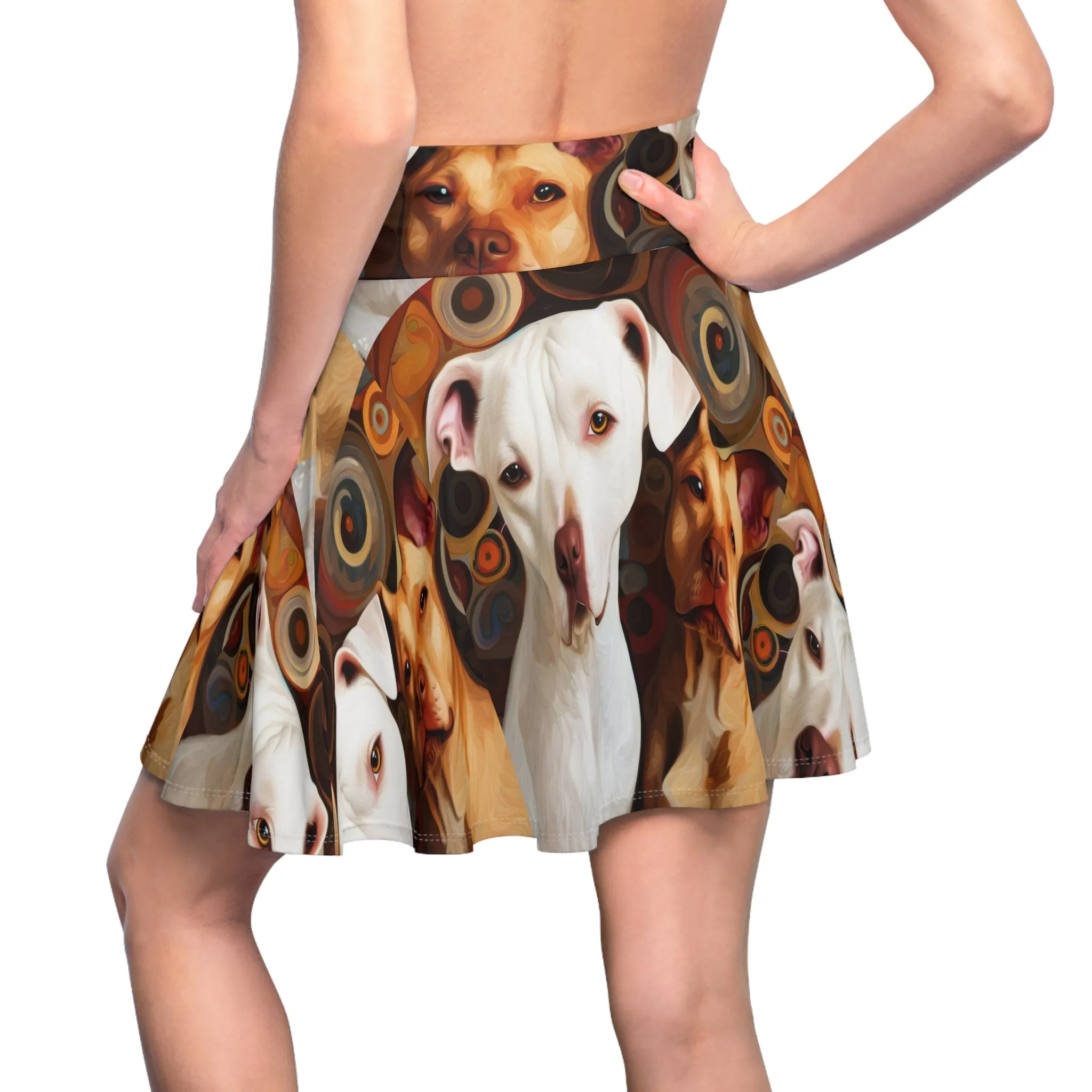 Pibbles1 Women's Skater Skirt - Dog-Inspired Fashion