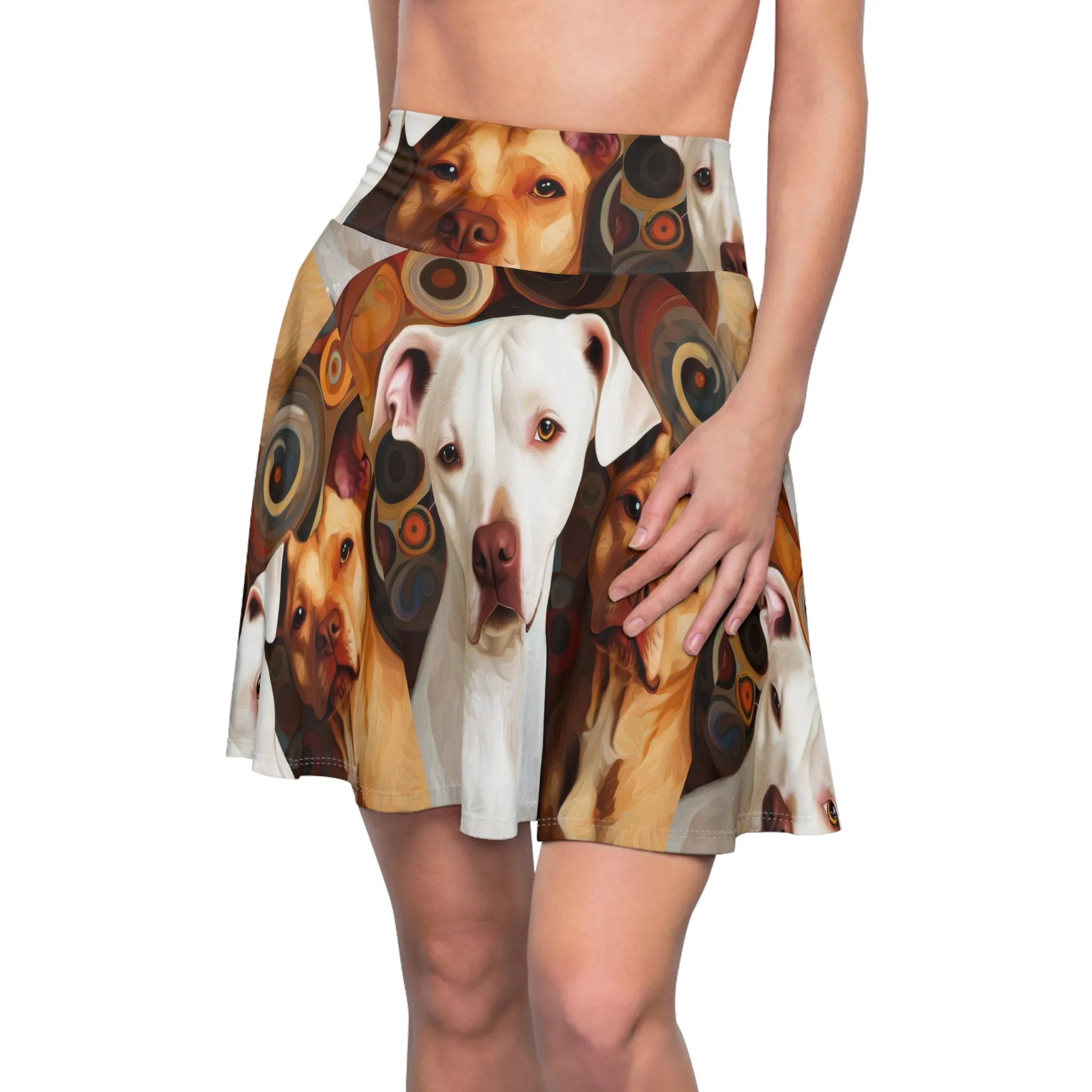 Pibbles1 Women's Skater Skirt - Dog-Inspired Fashion