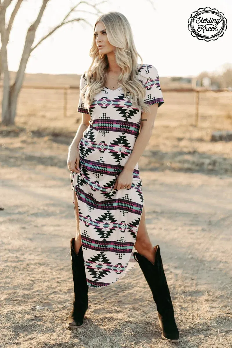 Plus Aztec Outskirts Maxi Dress