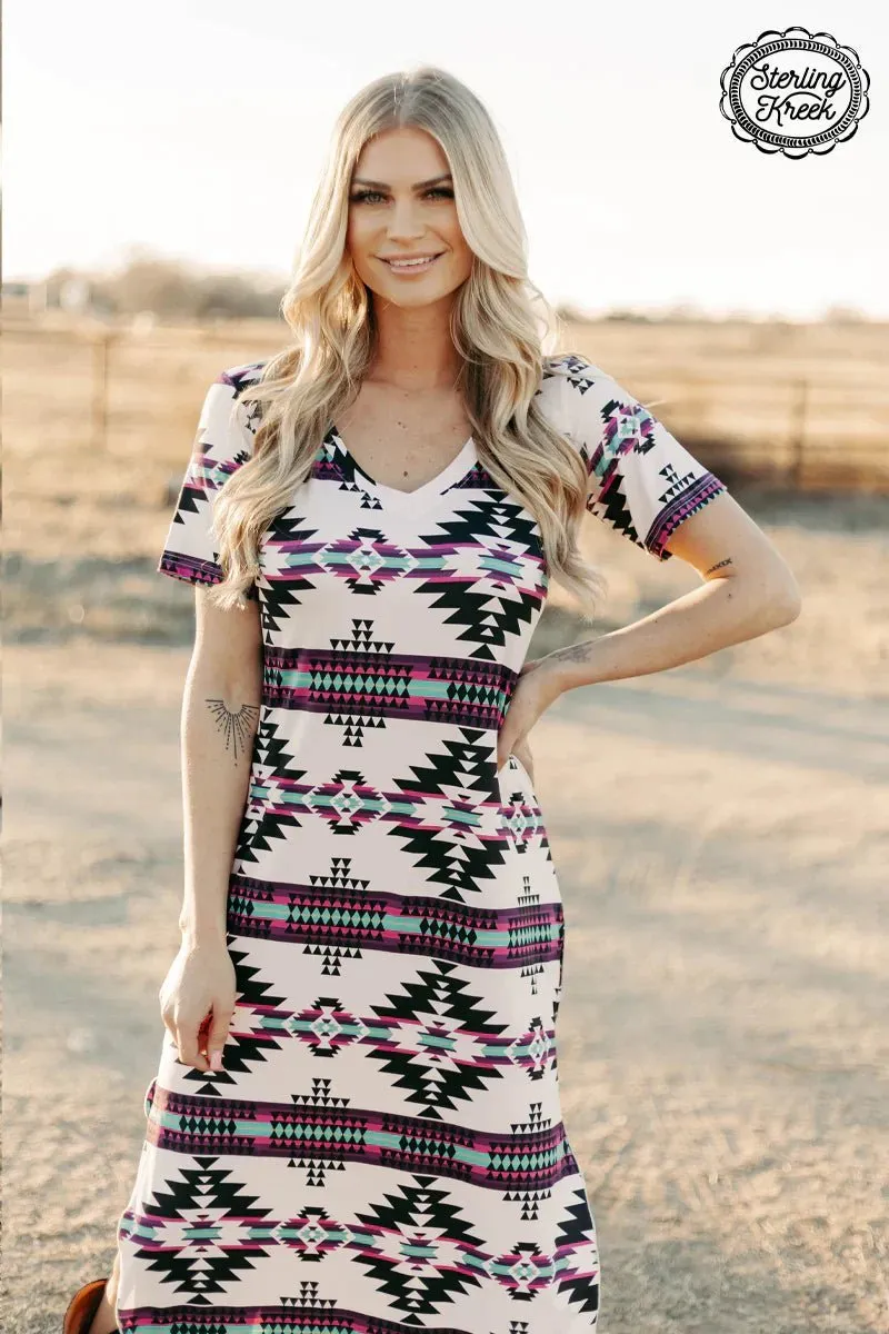 Plus Aztec Outskirts Maxi Dress