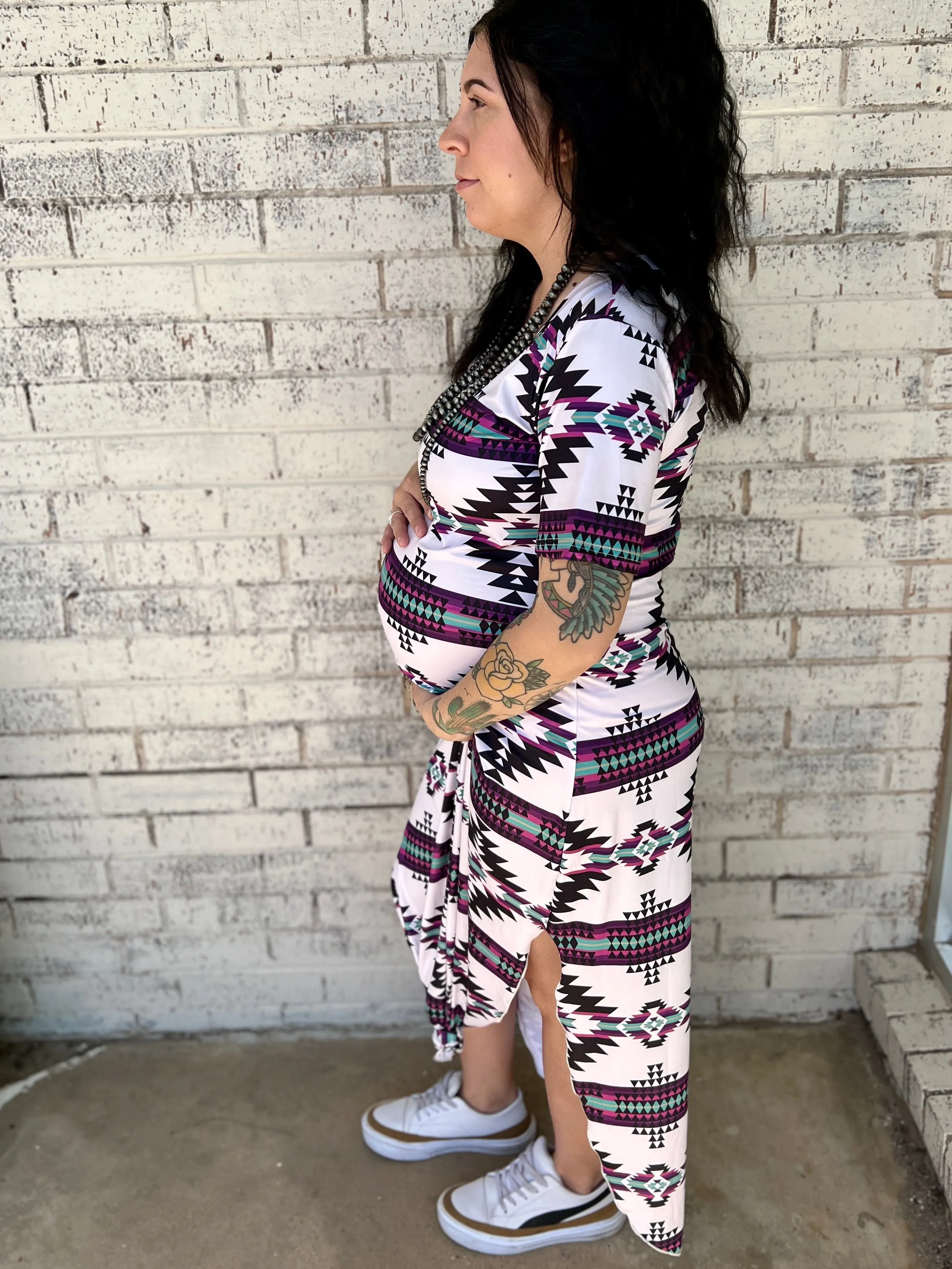 Plus Aztec Outskirts Maxi Dress