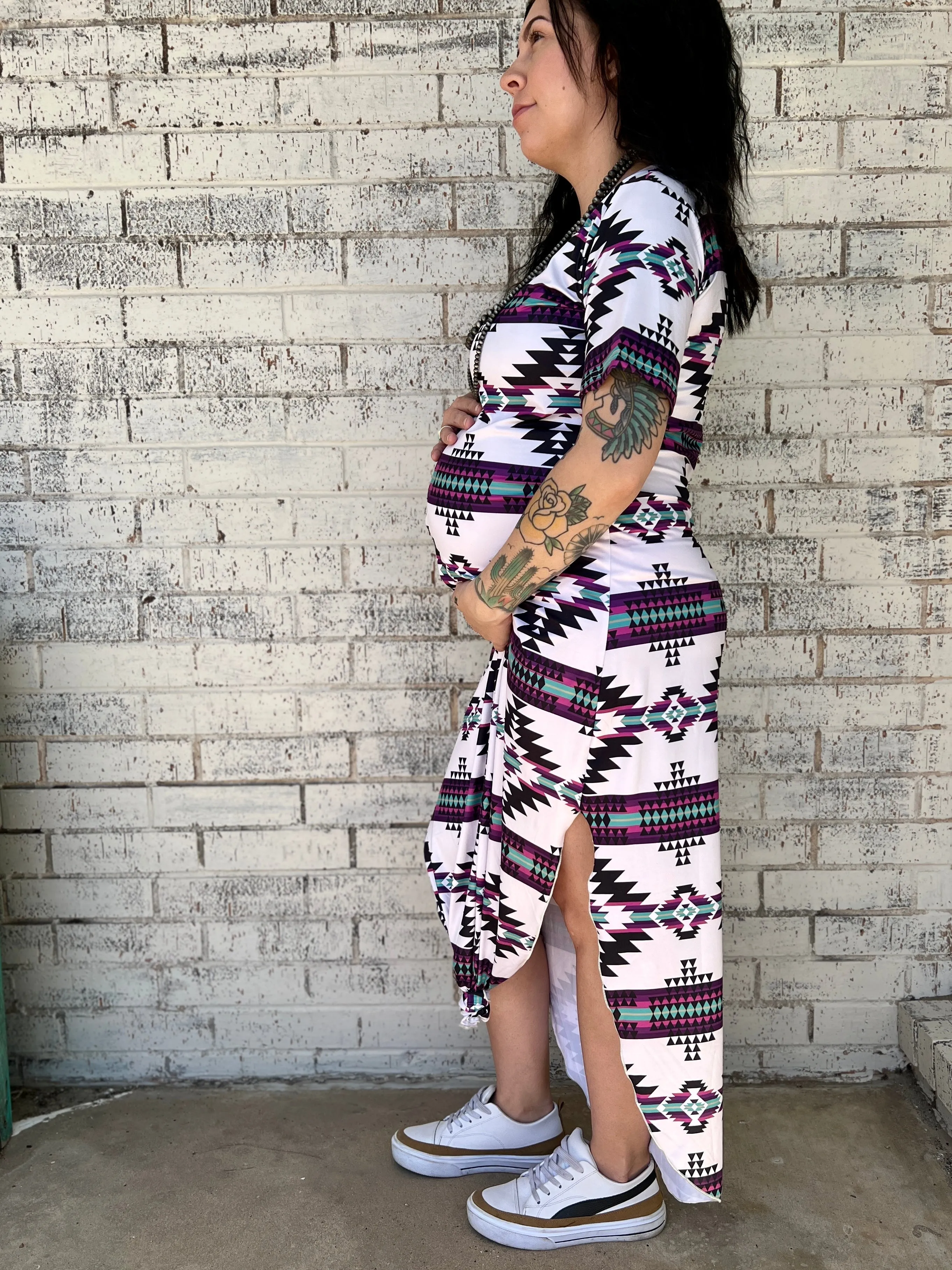 Plus Aztec Outskirts Maxi Dress