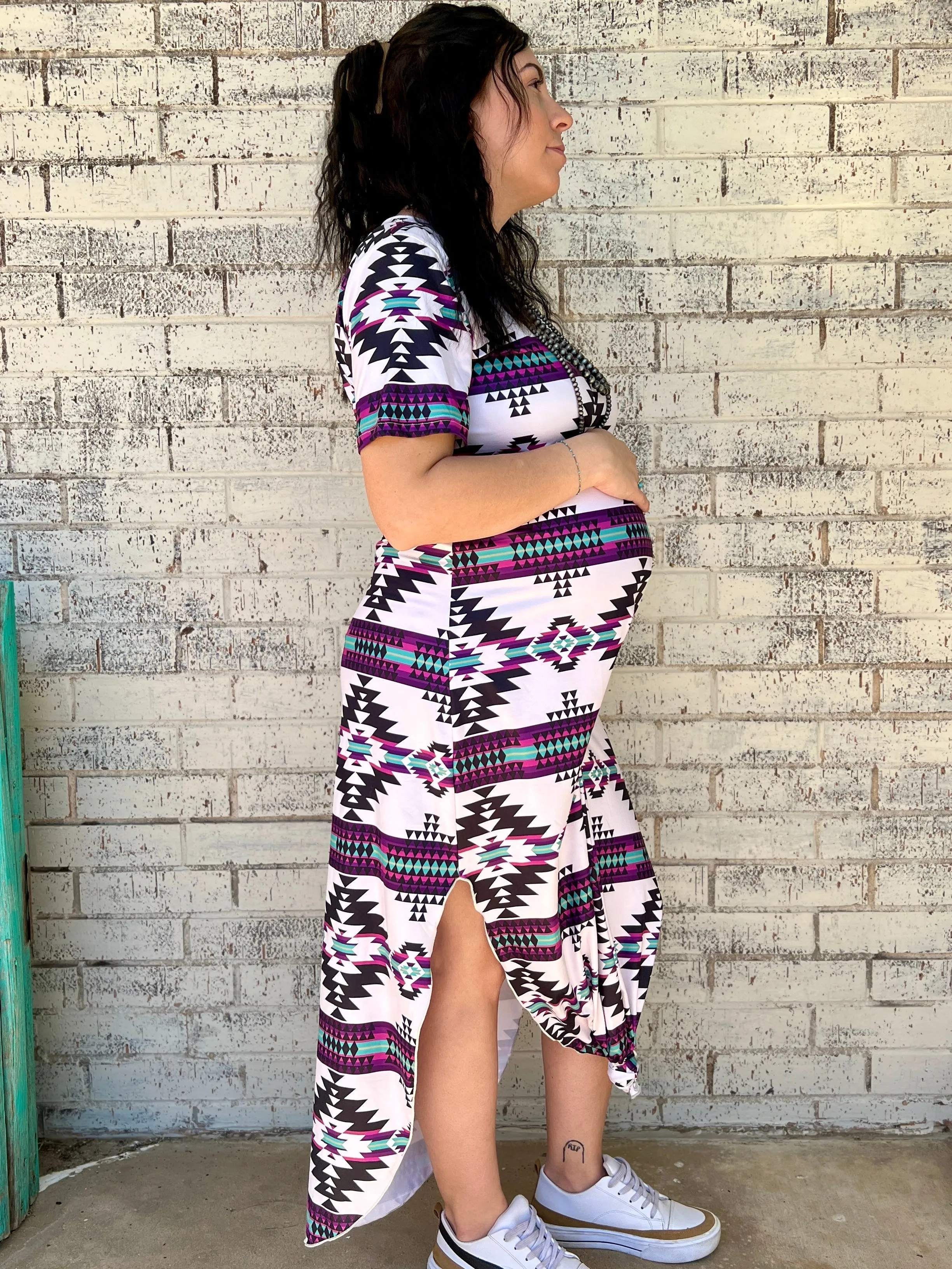 Plus Aztec Outskirts Maxi Dress
