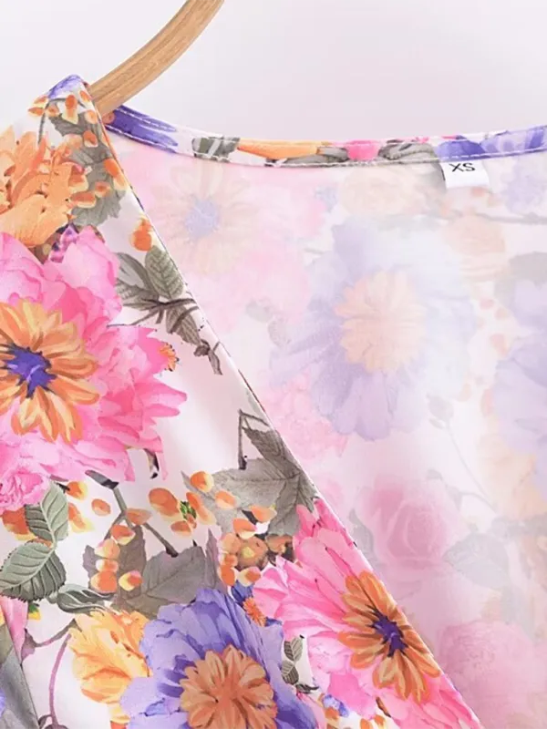 Romantic Floral A-Line Sundress for Garden Parties