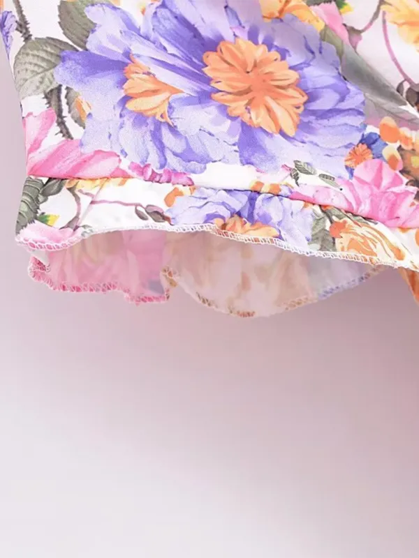 Romantic Floral A-Line Sundress for Garden Parties