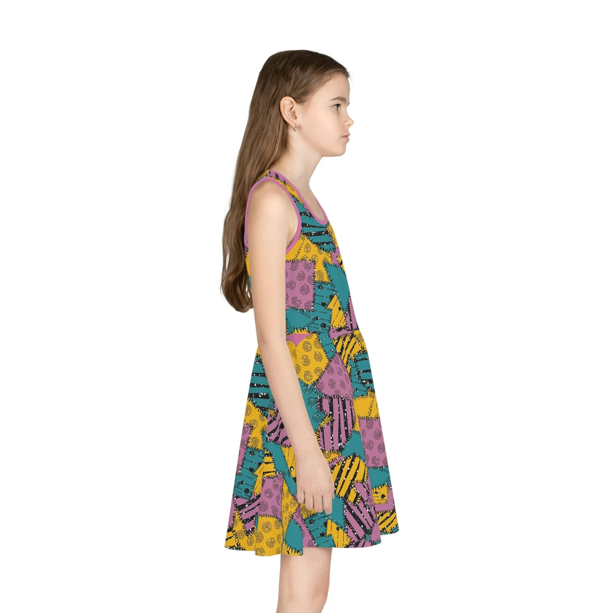 Sally Girls' Sleeveless Sundress (AOP)