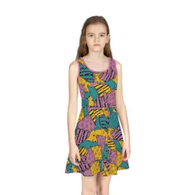 Sally Girls' Sleeveless Sundress (AOP)