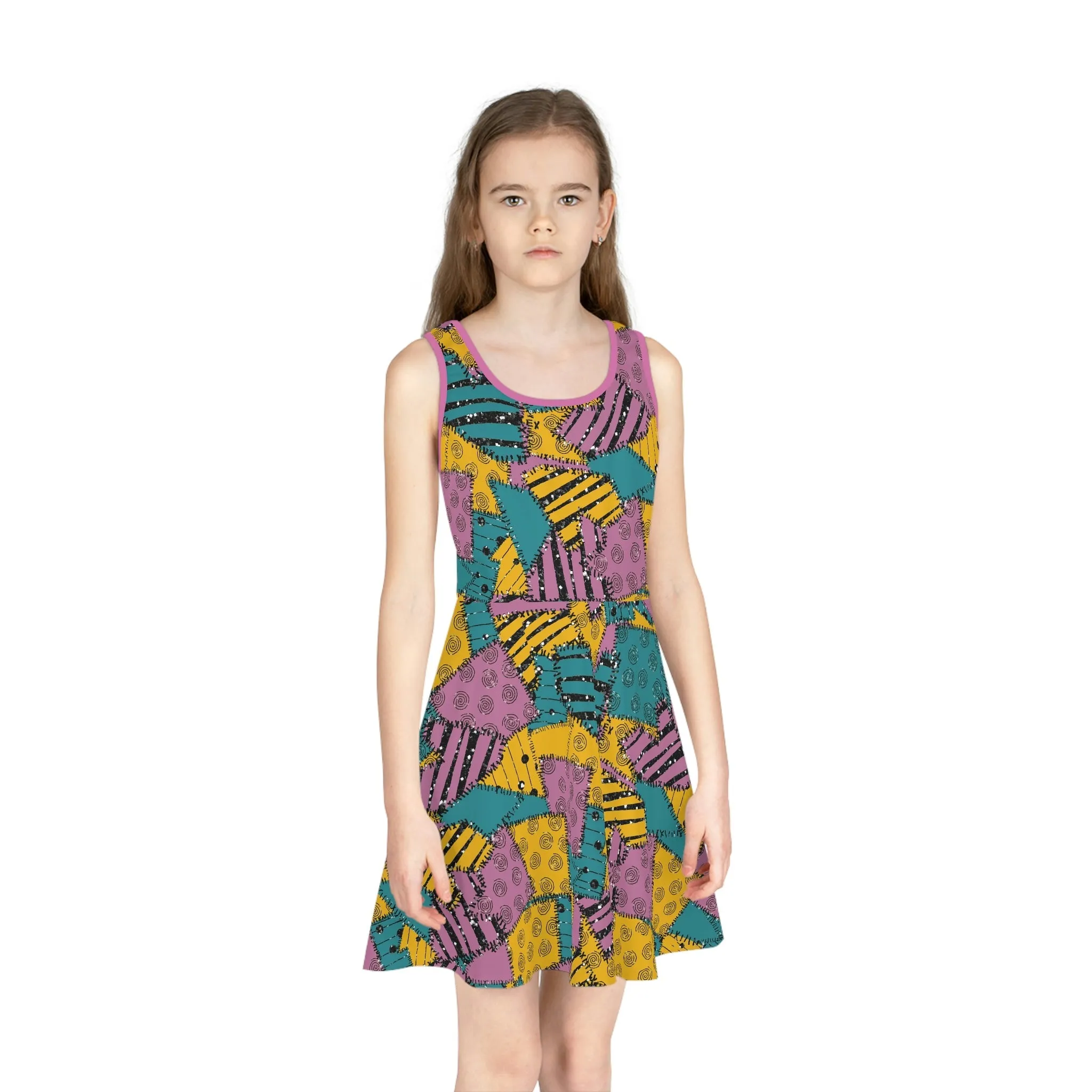 Sally Girls' Sleeveless Sundress (AOP)