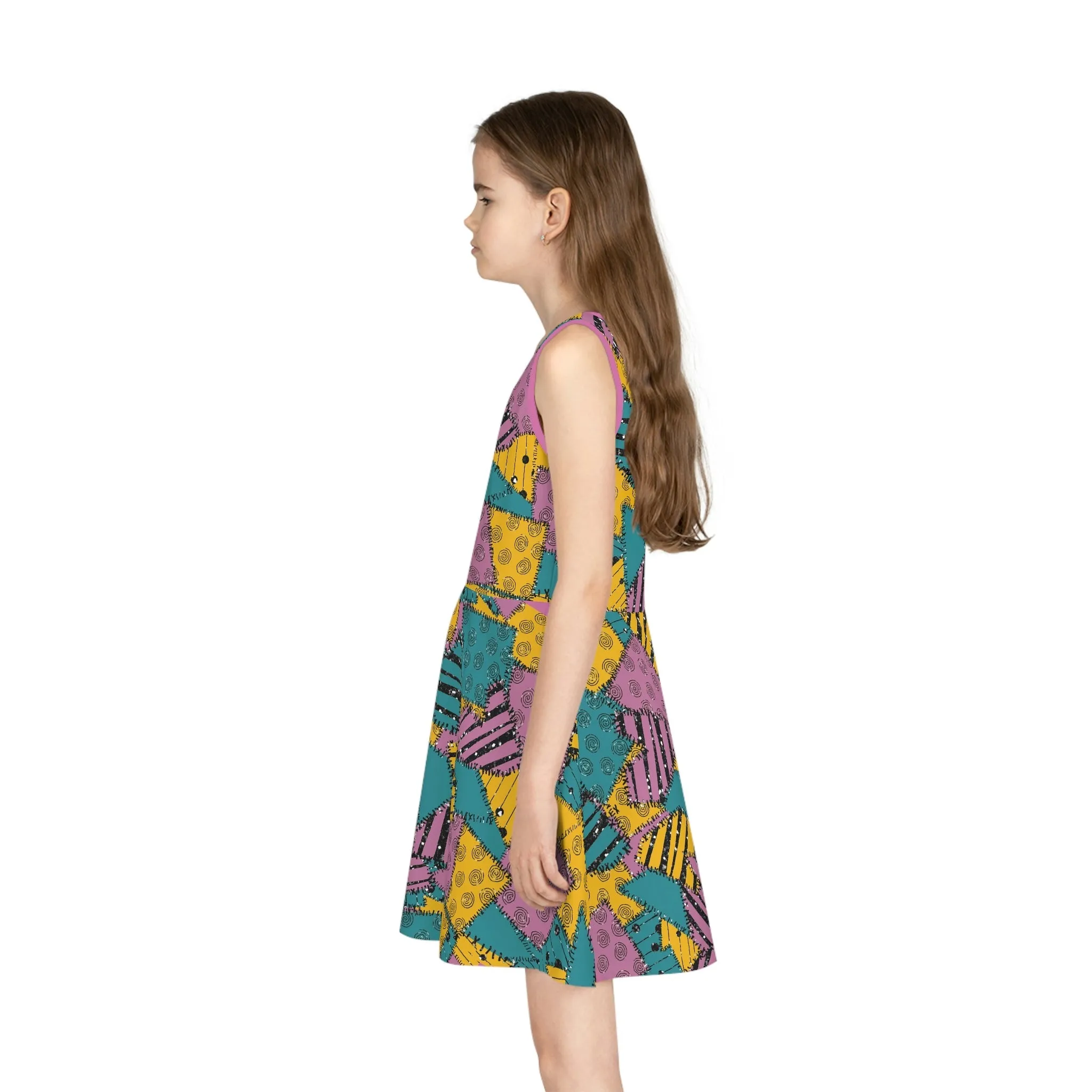 Sally Girls' Sleeveless Sundress (AOP)