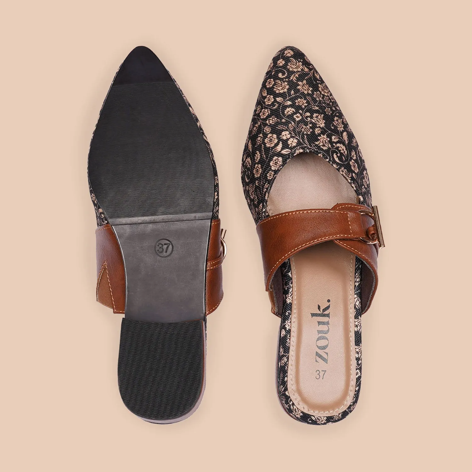 Sanjan Jaali Office Pointed Mule