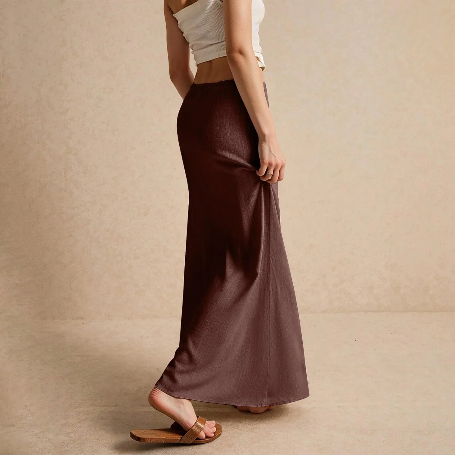 Summer Skirts for Women Elastic Waist Peasant Cute Going Out Flutter Festival Trendy Country Swing Skirts for Women Trendy