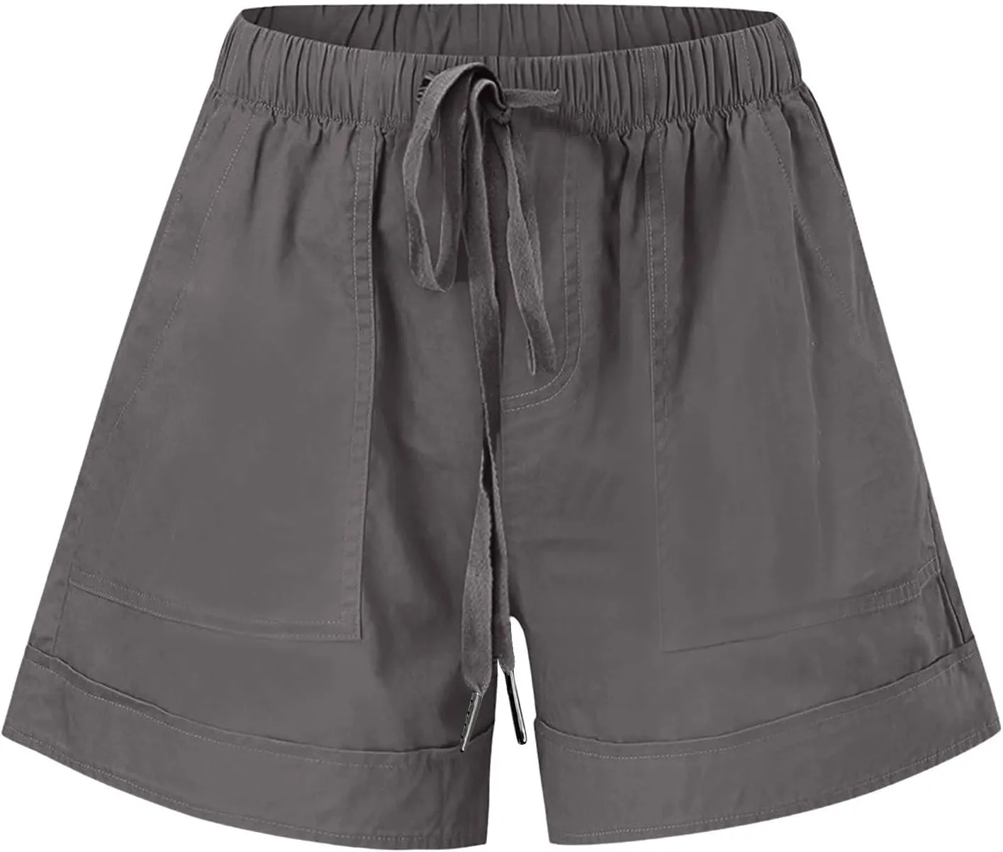 Womens Lounge Shorts Casual Drawstring Short Pants Summer Elastic Waist Casual Lightweight Shorts with Pockets