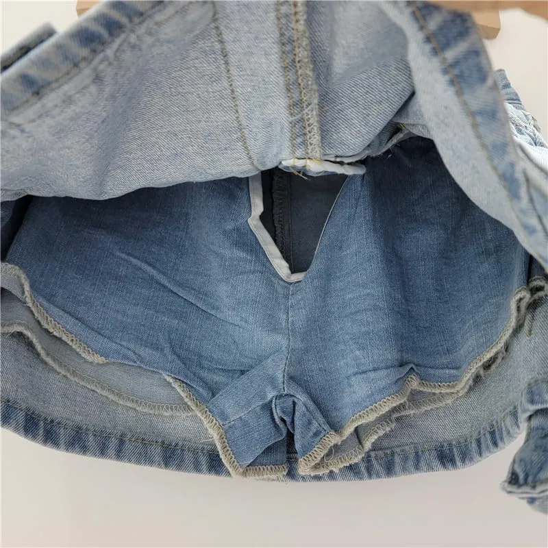 Women's Vintage Cargo Skirt Denim Y2K Classic Trendy Mini Skirt with Pockets Retro Low Waist Bodycon Jean Skirt