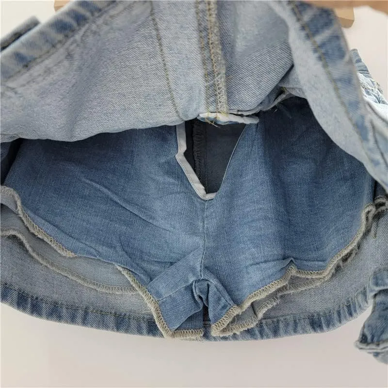 Women's Vintage Cargo Skirt Denim Y2K Classic Trendy Mini Skirt with Pockets Retro Low Waist Bodycon Jean Skirt
